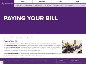 Paying Your Bill | Abilene Christian University