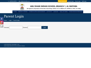Parent Login – Abu Dhabi Indian School, Branch-1 - ADIS ...