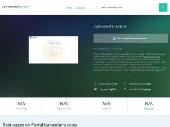 Get Portal.banasdairy.coop news - EGroupware [Login]