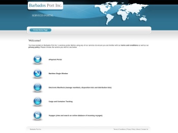 Barbados Port Inc. - Services Portal
