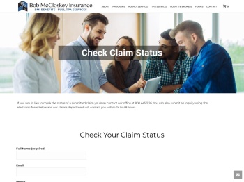 Check Claim Status – Bob McCloskey Insurance