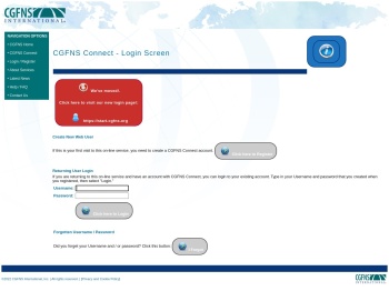 Login - CGFNS Connect - CGFNS International