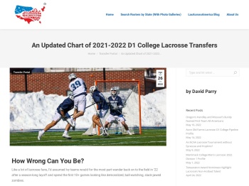 The NCAA D1 Lacrosse Transfer Portal: A View from Beyond ...