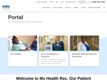 My Health Rec, Our Patient Portal - Detroit Medical Center