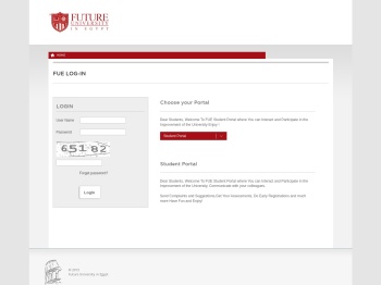 Student Portal - FUE log-in - Future University