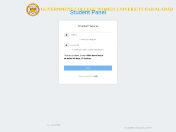 Student Portal - GCWUF