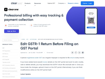 How to Download GSTR 1 Return File from GST Website and ...