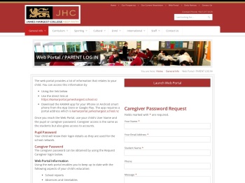 Web Portal - James Hargest College
