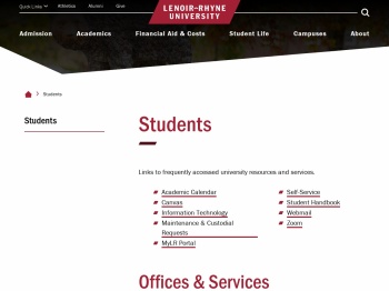 Current Students - Lenoir-Rhyne University