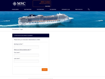 msc cruises agent login