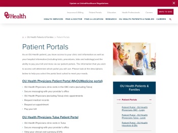 Patient Portal Login | OU Health