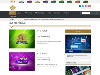 PTV's Official Web Portal