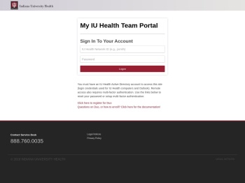 My IU Health Team Portal