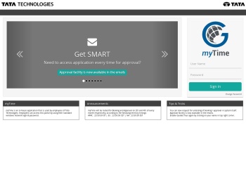 myTime - Sign in - Tata Technologies